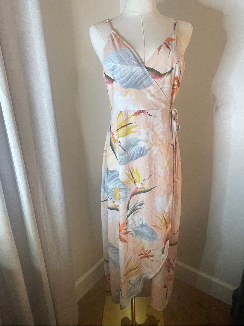 Show Me Your Mumu Meghan Wrap Dress Paradise Party Floral NWT Size Large